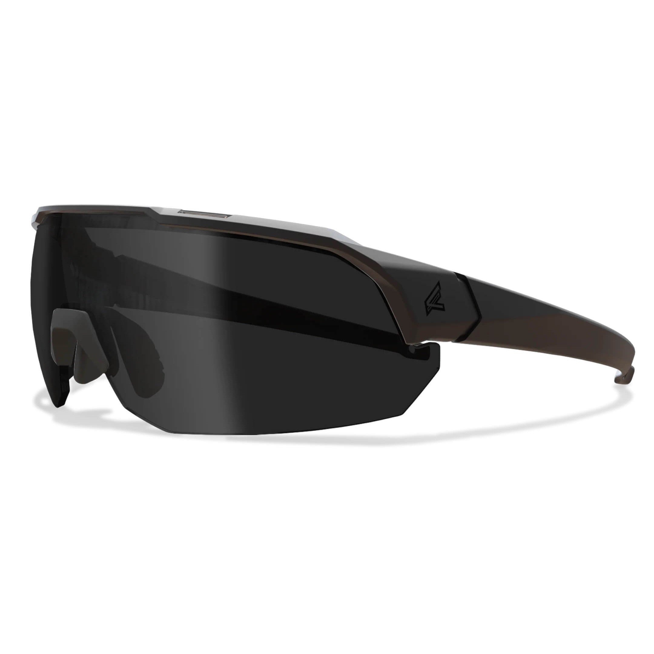 Edge Arc Light Ballistic-Rated Safety Glasses with Vapor Shield Anti-Fog Lenses-Black Frame - Polarized Smoke Lens-AL16PVS-Safety Glasses USA-3
