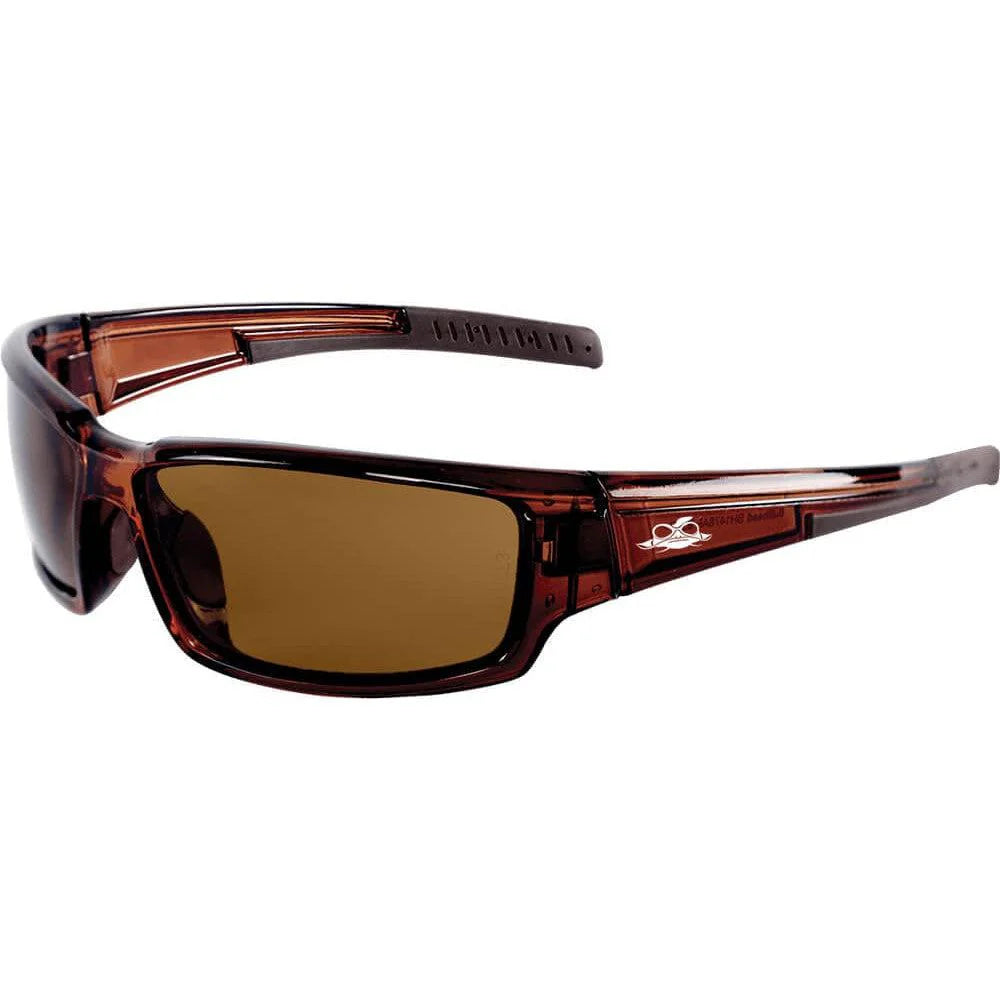 Bullhead Maki Safety Glasses-BH1478AF-Brown Frame - Brown Anti-Fog Lens-Safety Glasses USA-9