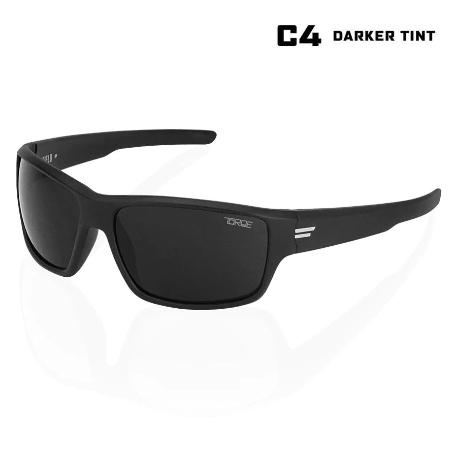 TOROE FIELD Polarized Sunglasses-FIELD-MBLK-W-C4-White-5