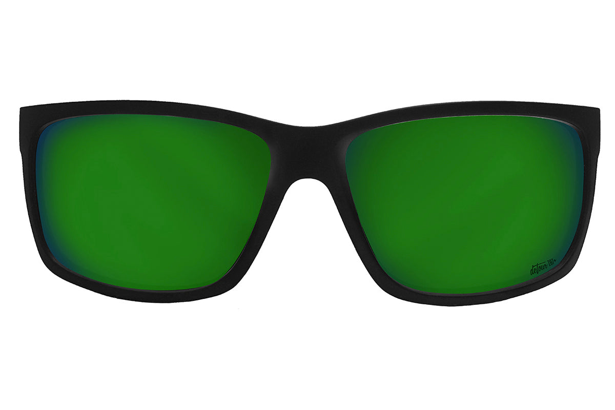 Detour Breach XL Z87+ Safety Glasses with Matte Black Frame and Polarized Green Machine Lens-BREACH_XL-531-Safety Glasses USA-5