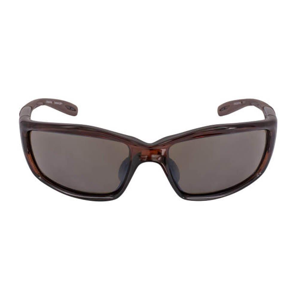 Crossfire Infinity Safety Glasses with Crystal Brown Frame and HD Brown Polarized Lens-CF-21126-Safety Glasses USA-2