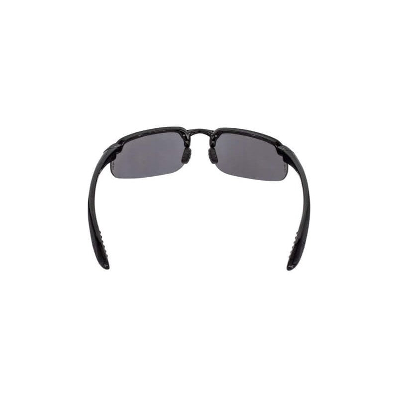 Crossfire ES4 Safety Glasses with Shiny Black Frame and Silver Mirror Lens-CF-2123-Safety Glasses USA-6