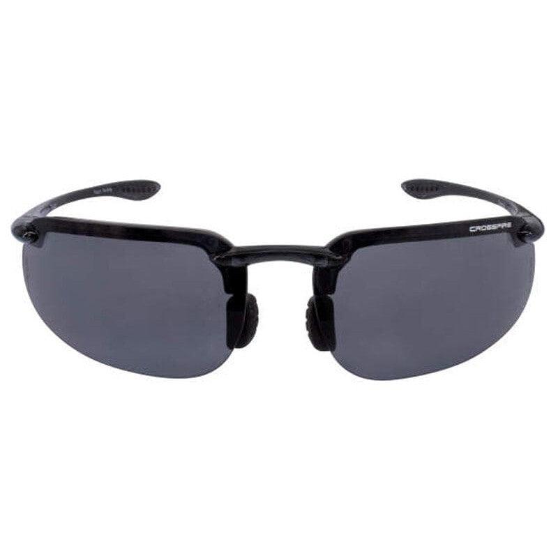 Crossfire ES4 Safety Glasses with Crystal Black Frame and Smoke Lens-CF-2141-Safety Glasses USA-2