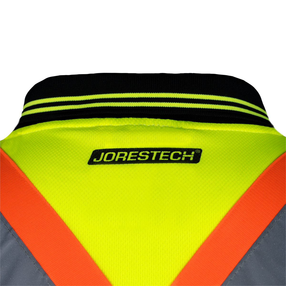 Jorestech Hi-Vis X-Back Reflective Two-Tone Safety Long Sleeve Polo Shirt