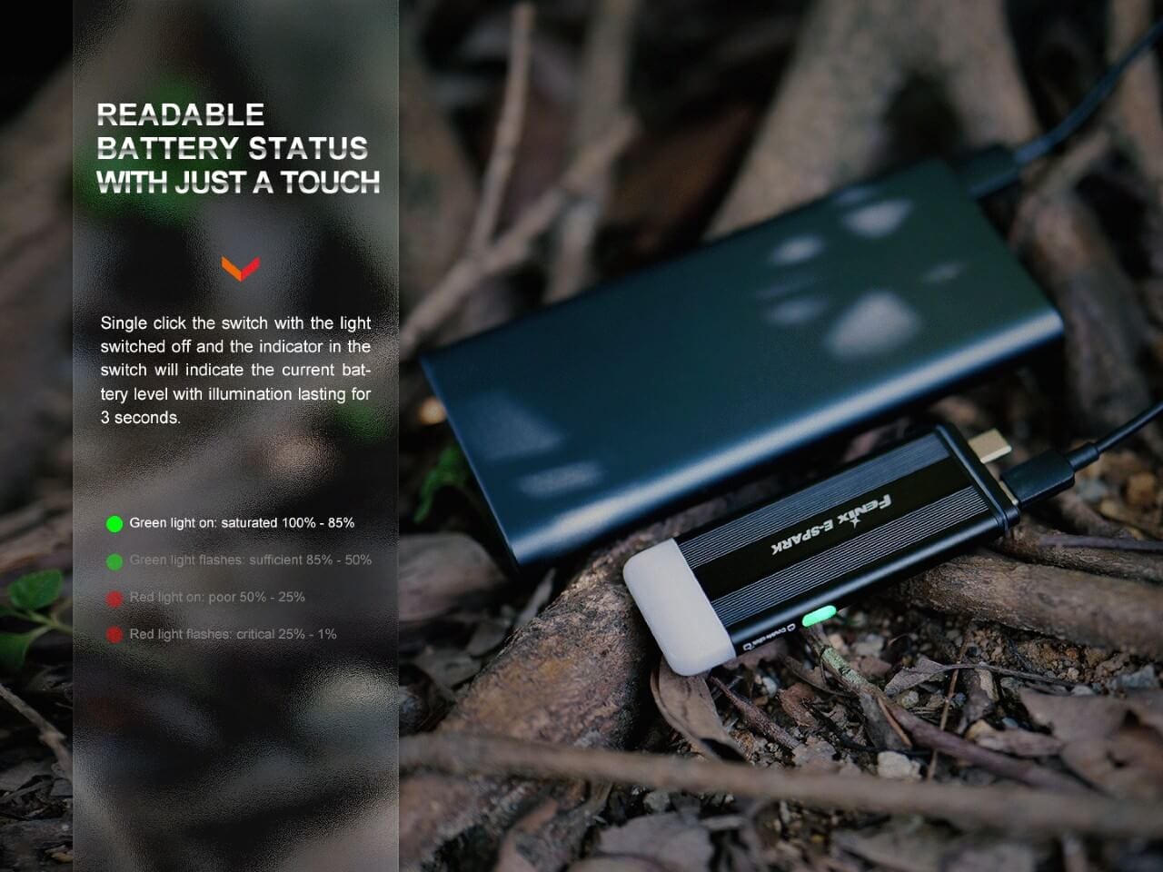 Fenix E-SPARK Ultra-Thin Powerbank LED Flashlight-sku-44858670416168-Safety Glasses USA-11