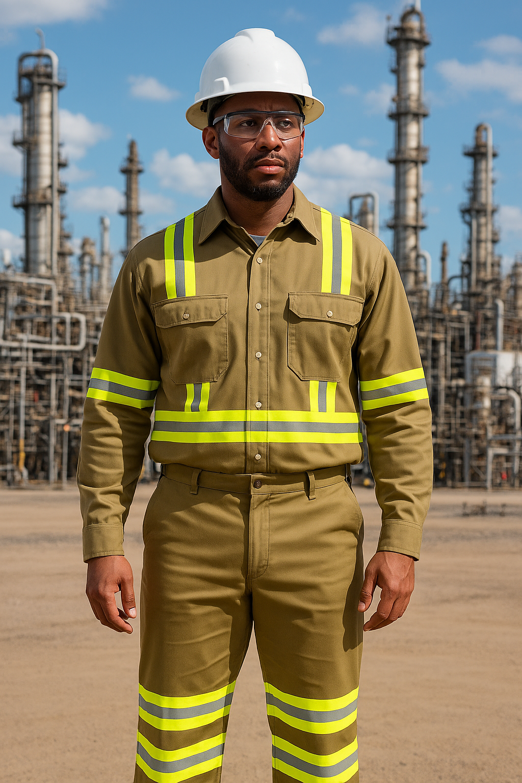 Just In Trend Flame Resistant High Visibility Shirt 100% Cotton
