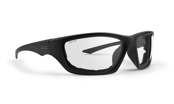 Epoch Eyewear Foam 3 Safety Glasses with Black Frame and Clear Lens