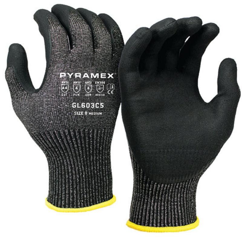 Pyramex GL603C5 Cut-Resistant A4 Work Gloves