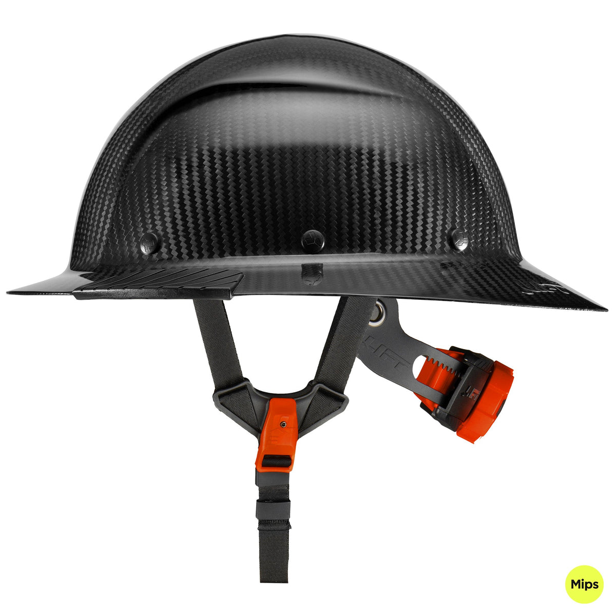 Lift Safety DAX Carbon Gloss Full Brim Hard Hat with Mips