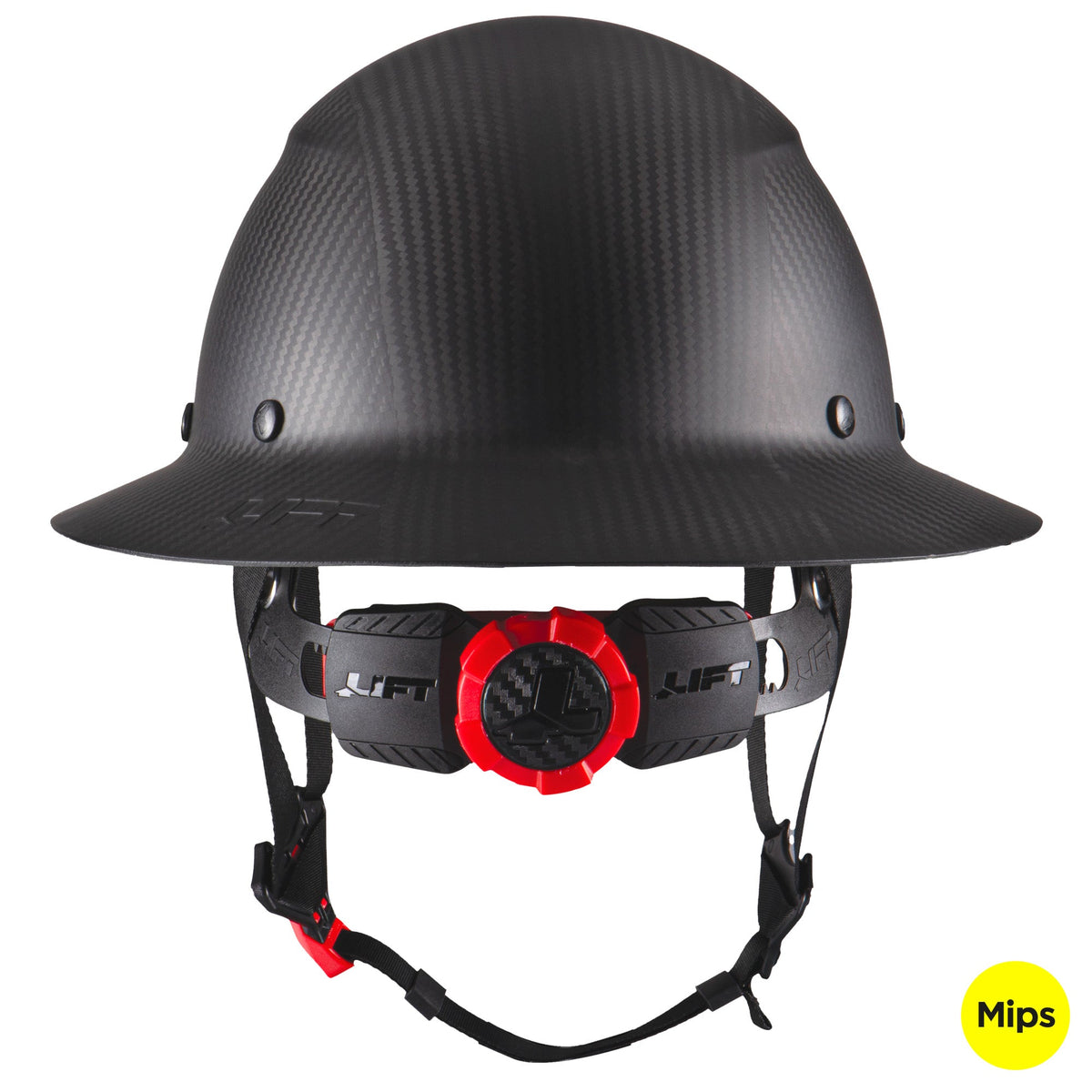 Lift Safety DAX Carbon Matte Full Brim Hard Hat with Mips