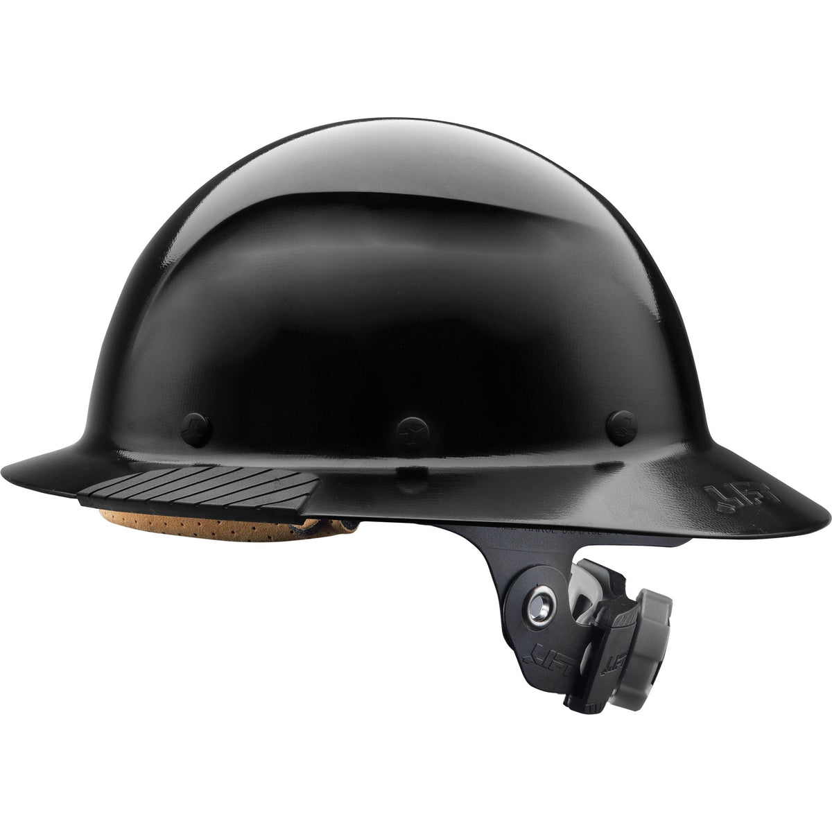 Lift Safety CSA-Certified DAX Black Full Brim Hard Hat