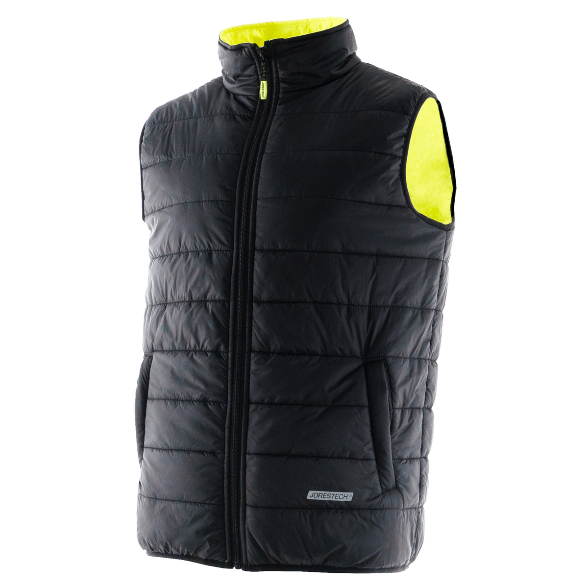 Jorestech Hi-Vis Reversible Insulated Safety Vest with Reflective Thermal Transfer Strips