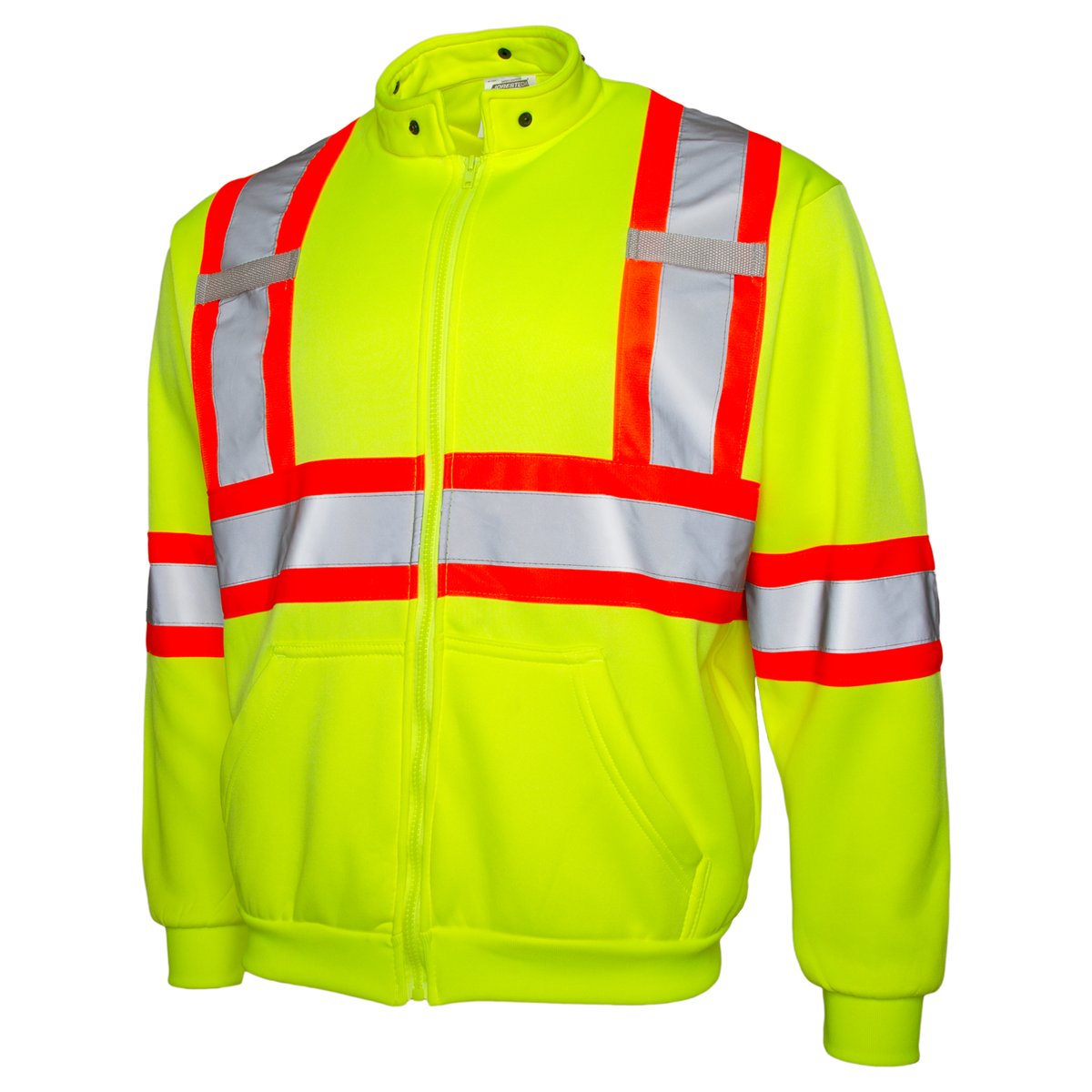 Jorestech Hi-Vis X-Back Two-Tone Safety Hooded Sweatshirt with Reflective Stripes