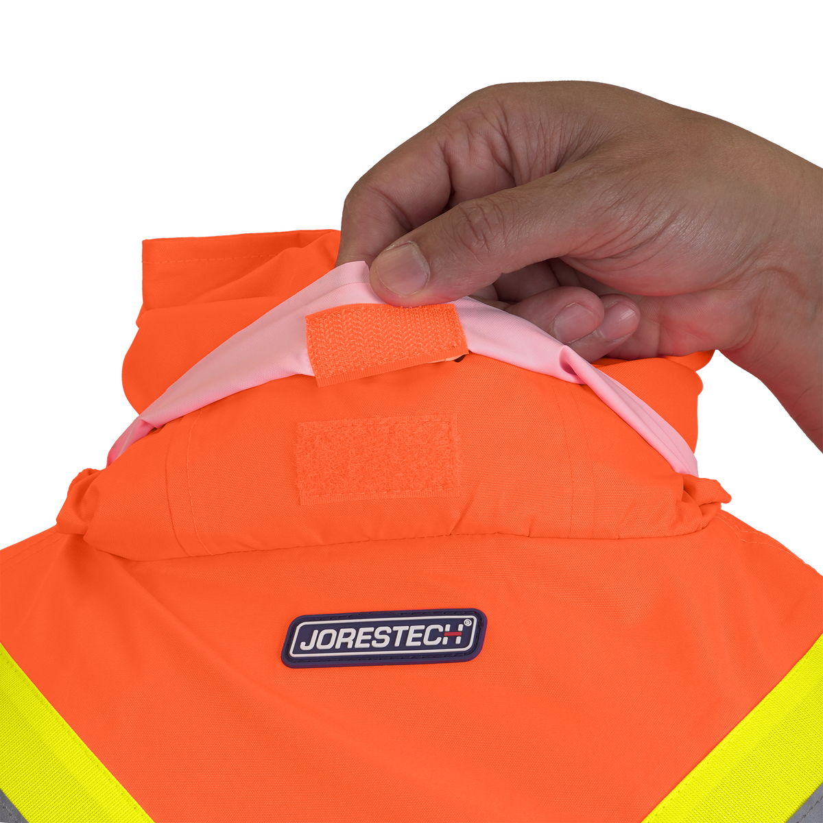 Jorestech Hi-Vis Two-Tone Safety Rain Jacket With X Reflective Stripes