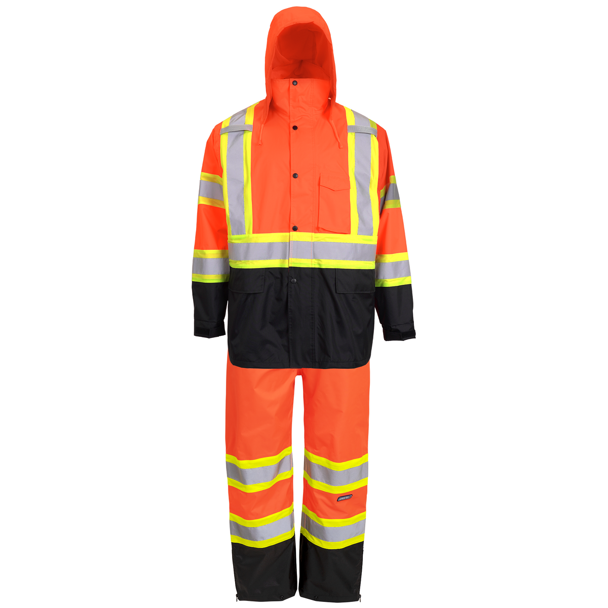 Jorestech Hi-Vis Two-Tone Rain Set with X Reflective Strips On Back