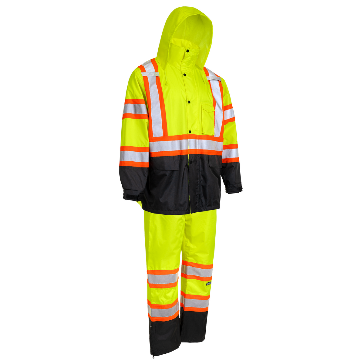 Jorestech Hi-Vis Two-Tone Rain Set with X Reflective Strips On Back