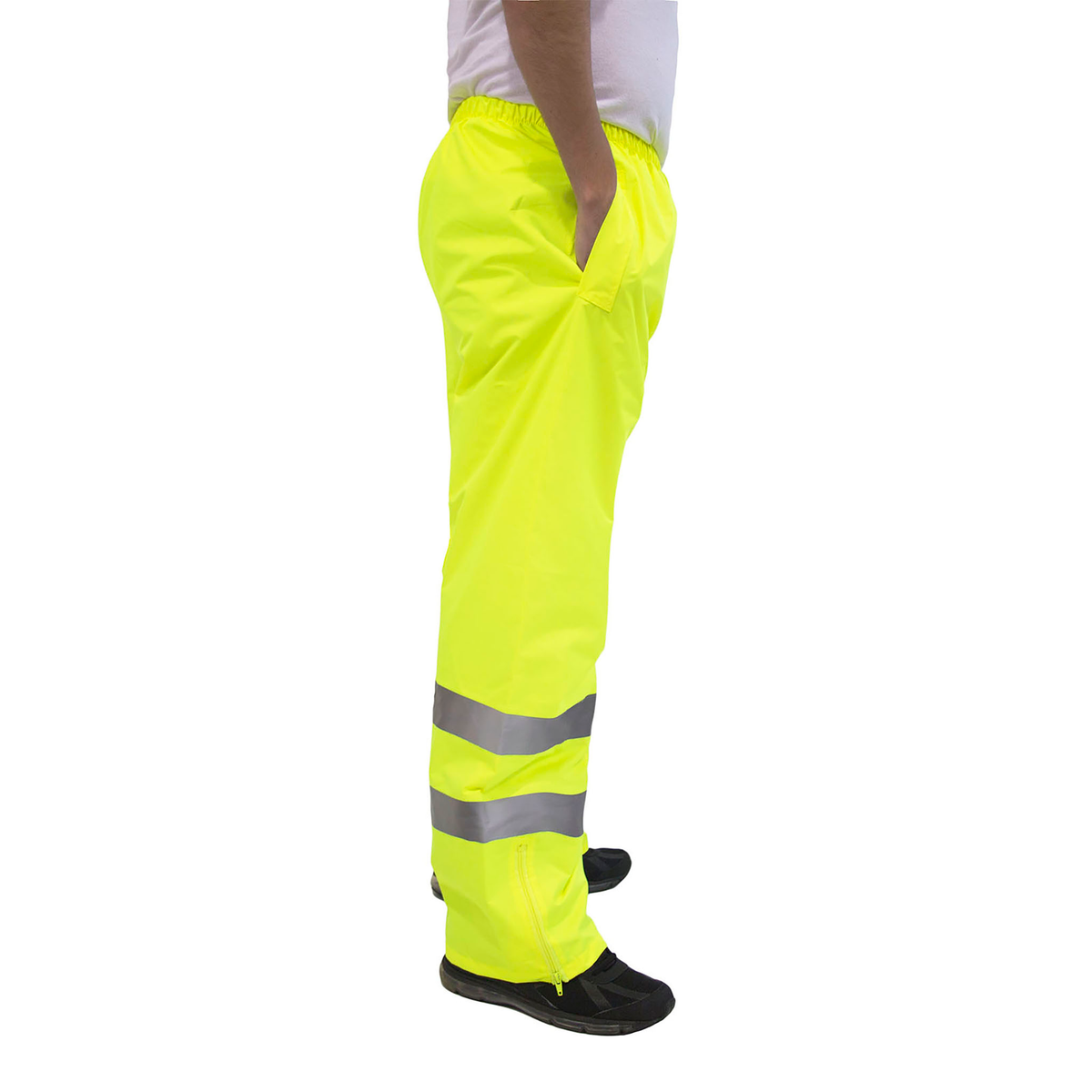 Jorestech Hi-Vis Yellow Rain Pants with Reflective Strips