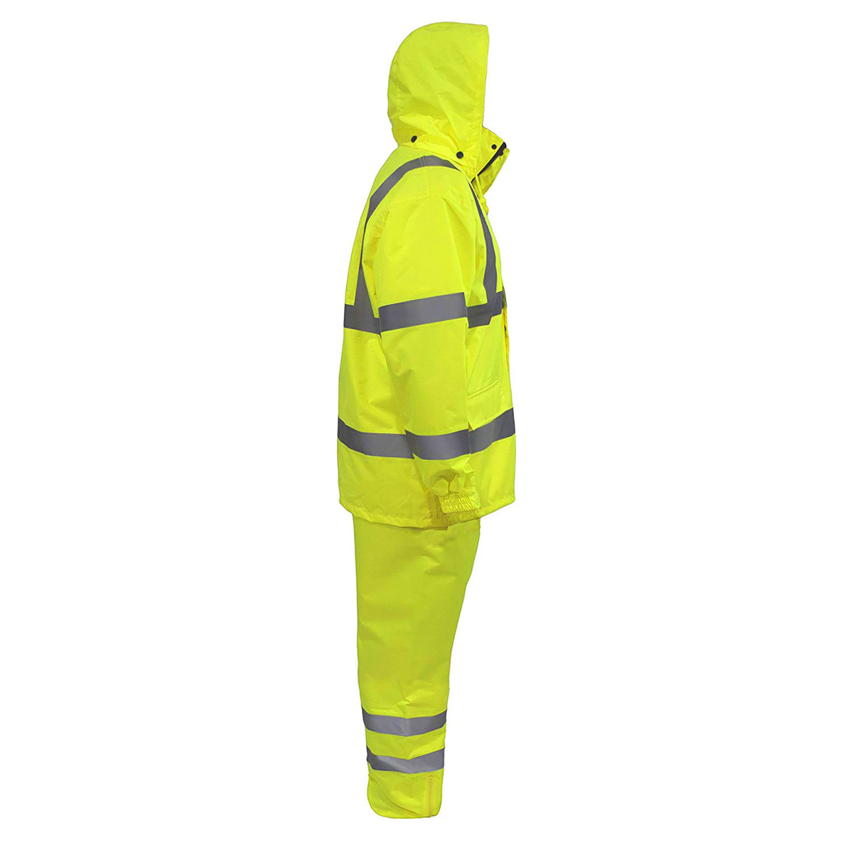 Jorestech Hi-Vis Yellow Rain Set - Pants & Jacket with 2" Reflective Strips