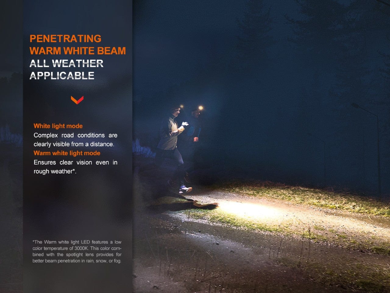Fenix HM65R-DT Trail Running LED Headlamp--Safety Glasses USA-10
