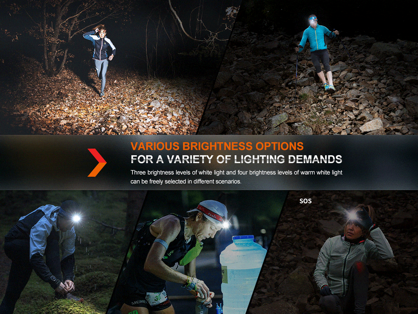 Fenix HM65R-T V2 Rechargeable Lightweight Trail Running Headlamp--Safety Glasses USA-7