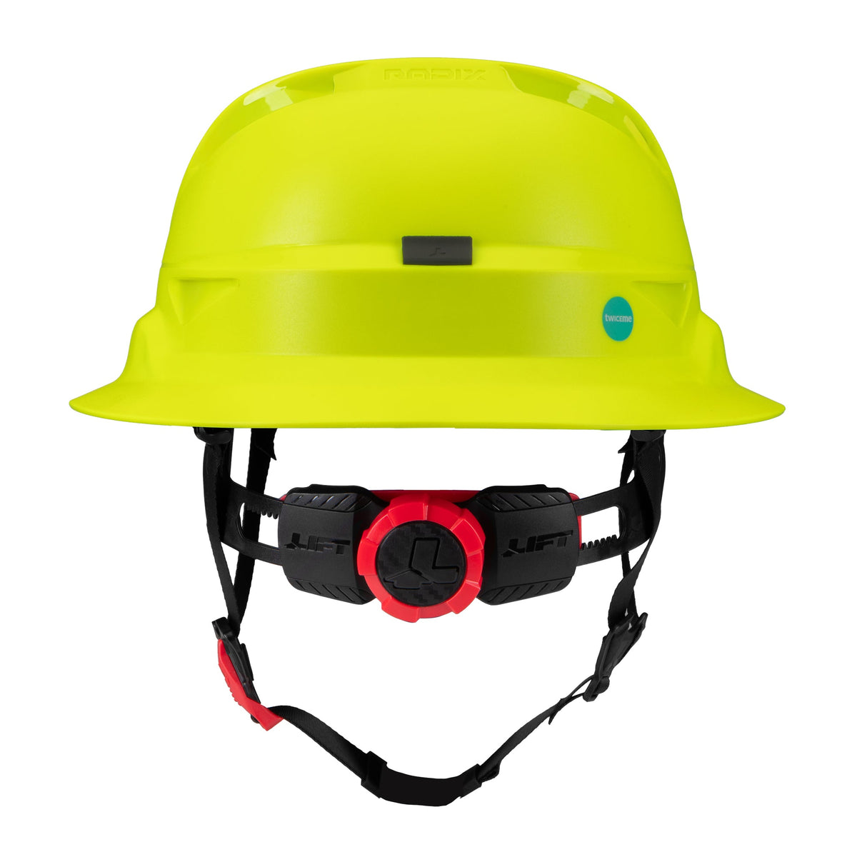 Lift Safety Radix Full Brim Non-vented Safety Helmet with Twiceme