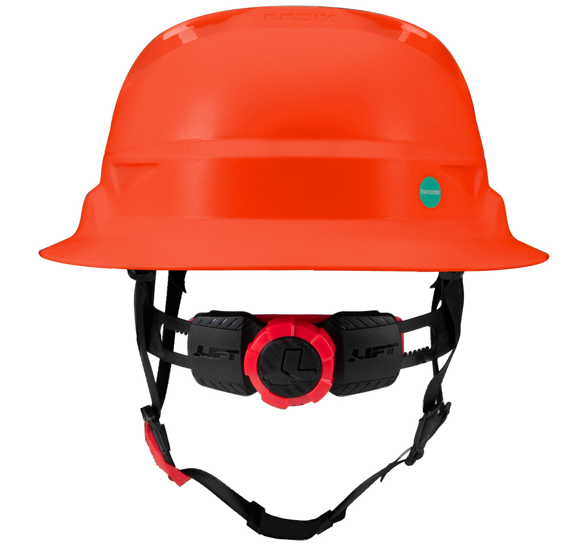 Lift Safety Radix Full Brim Non-vented Safety Helmet with Twiceme