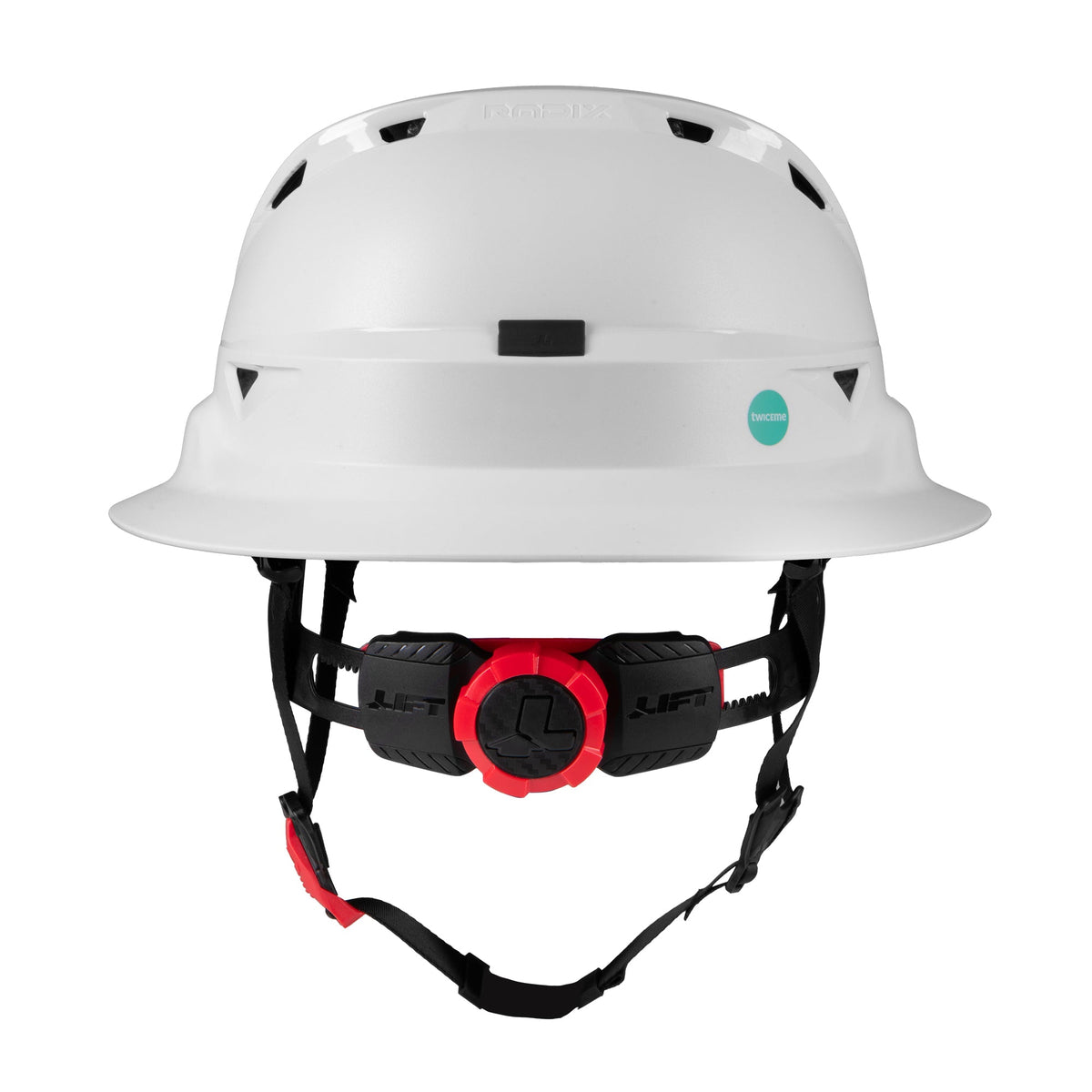 Lift Safety Radix Full Brim Vented Safety Helmet with Twiceme