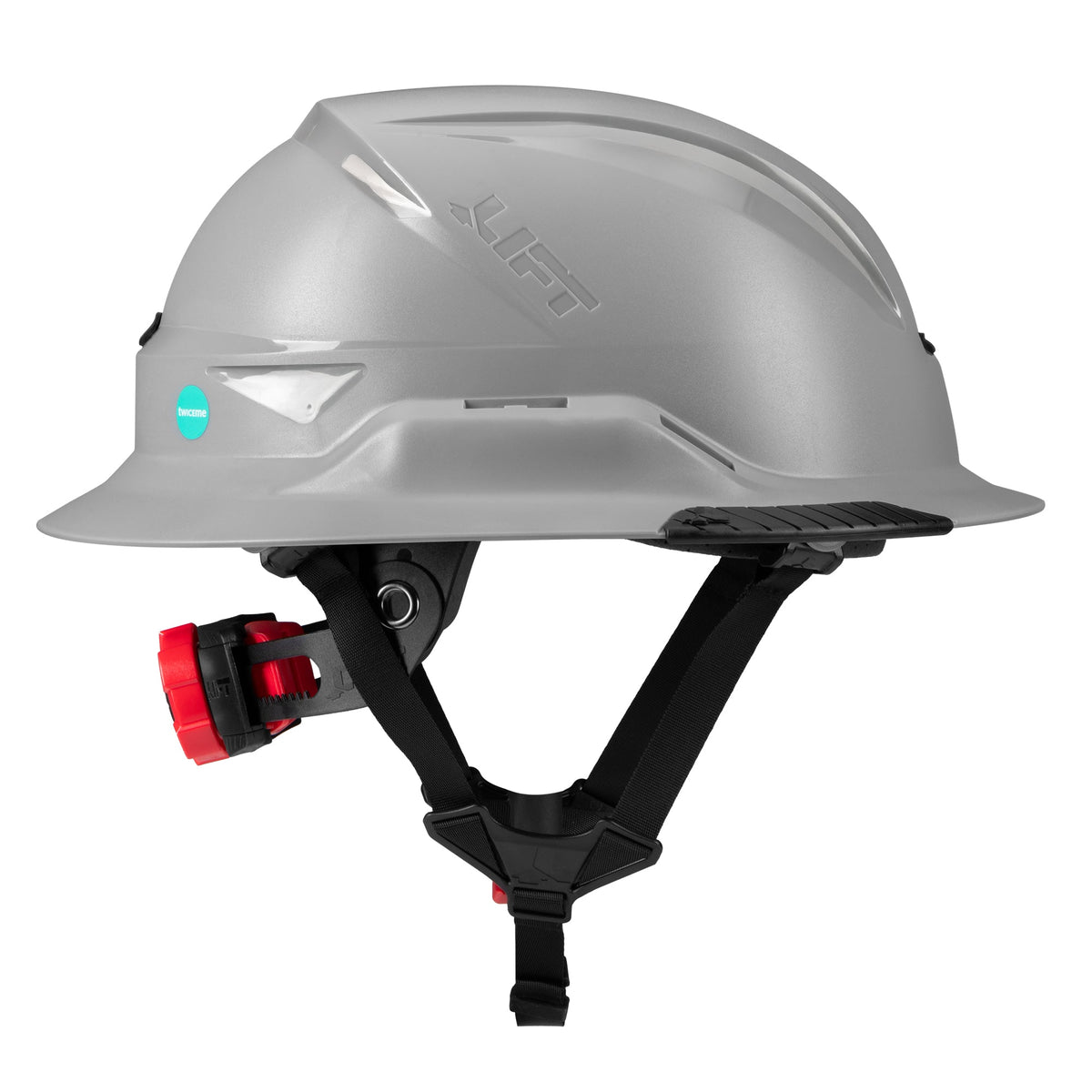Lift Safety Radix Full Brim Non-vented Safety Helmet with Twiceme