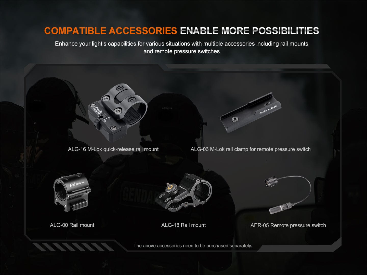 Fenix HT32 Hunting Flashlight with Red & Green Output-sku-46222815428904-Safety Glasses USA-14