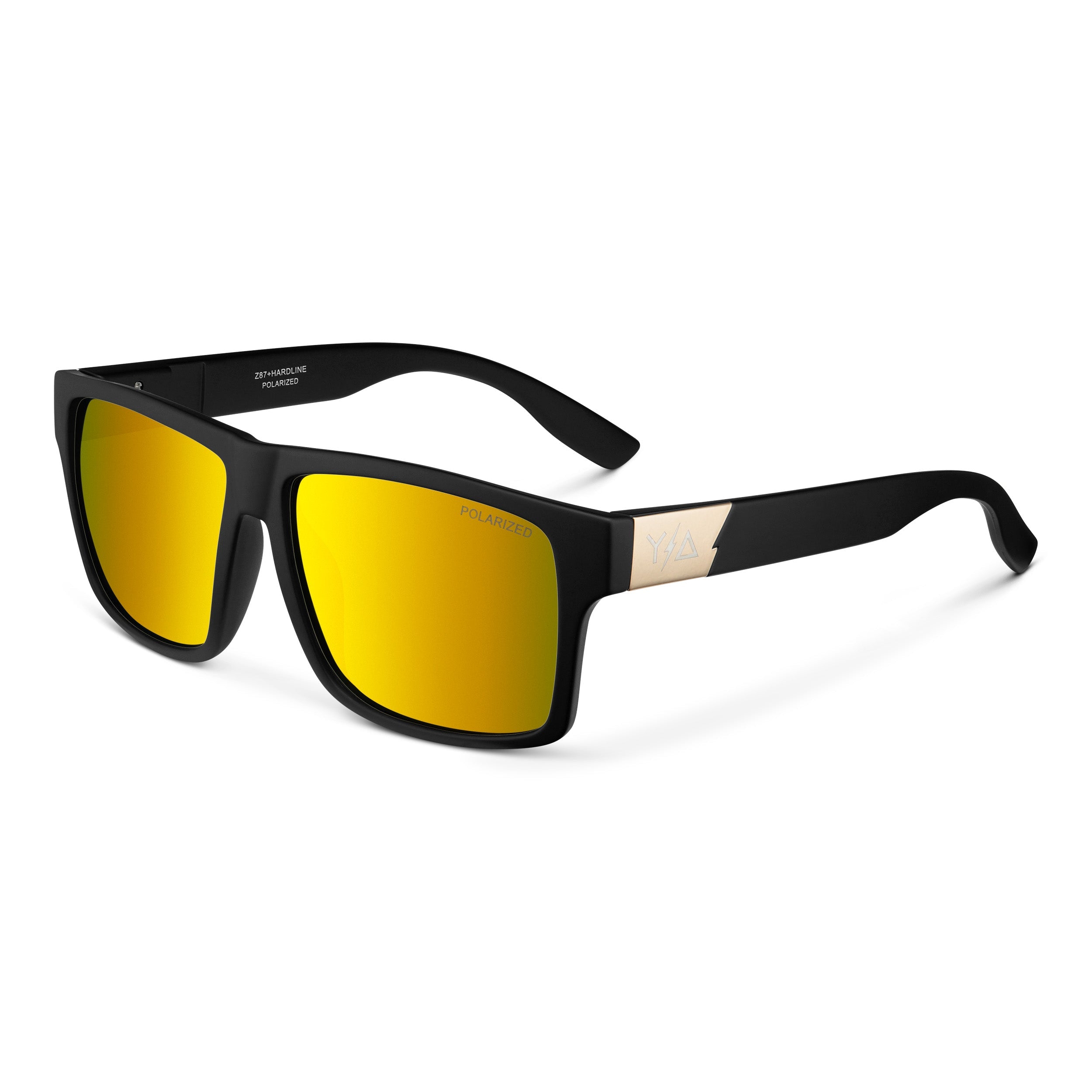 Wye Delta Z87 Hardline Gold Polarized Safety Glasses