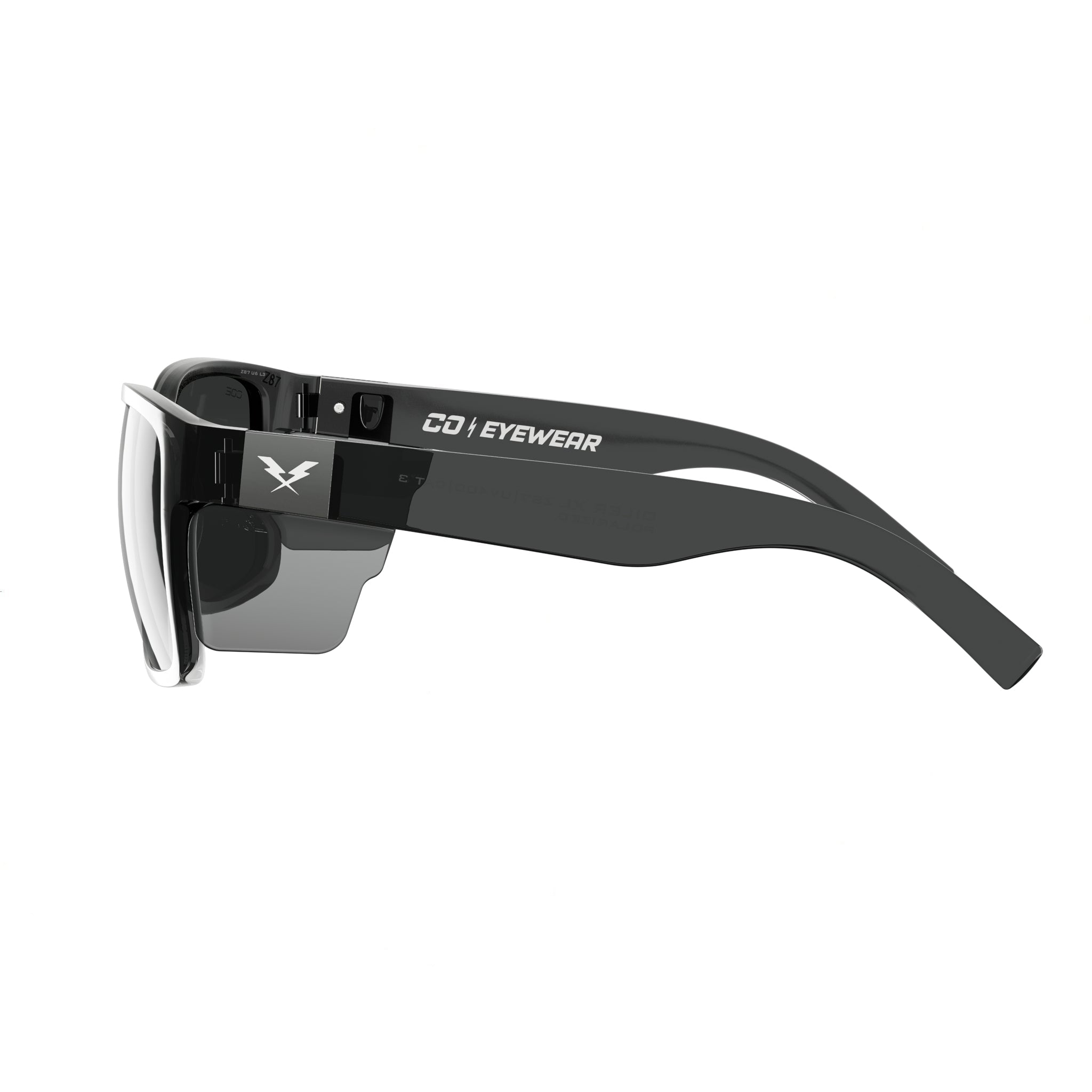 CO Eyewear Oiler XL Z87+ Safety Glasses with Gray Frame-Safety Glasses USA-3