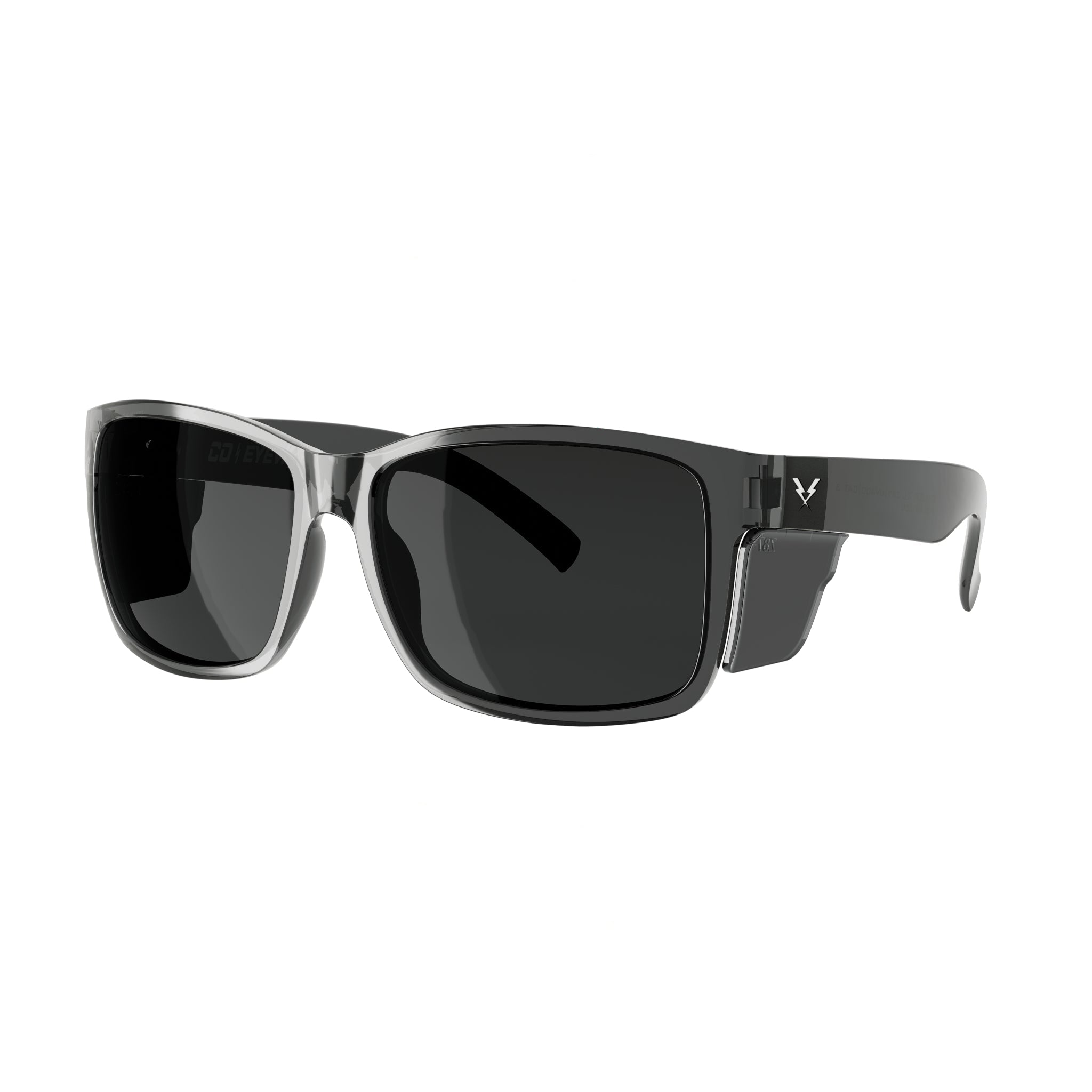 CO Eyewear Oiler XL Z87+ Safety Glasses with Gray Frame-oxlgs-Smoke Lenses-Safety Glasses USA-1