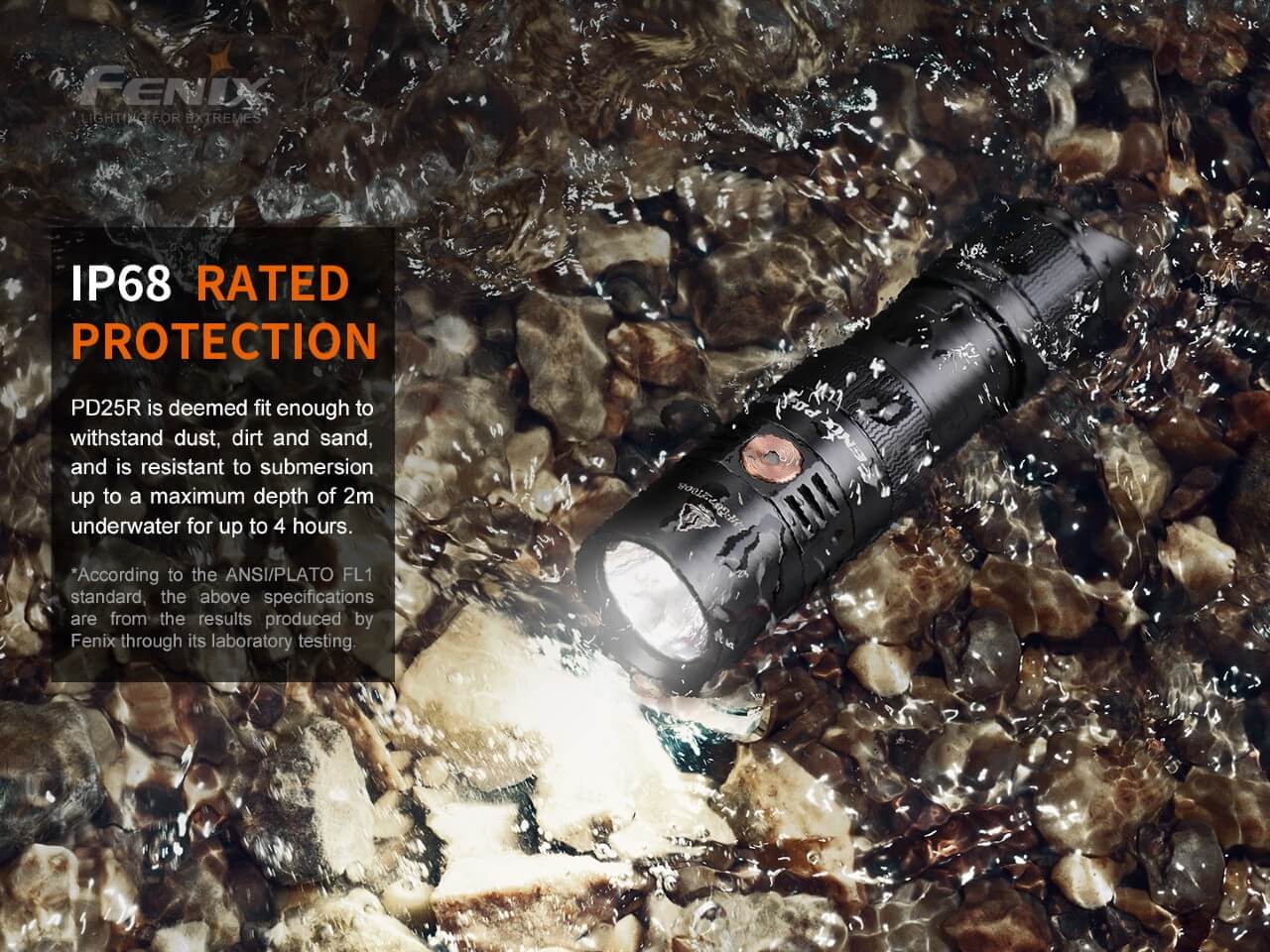 Fenix PD25R Rechargeable LED Flashlight--Safety Glasses USA-7