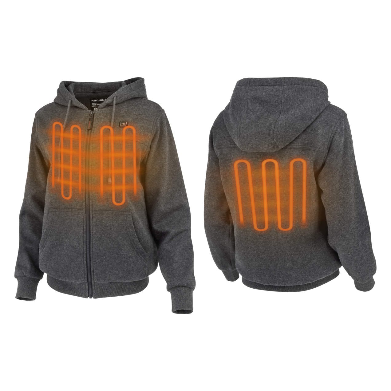 Radians RHG-H301G Heated Women's Hoodie-XSmall-RHG-H301HG-XS-Safety Glasses USA-2