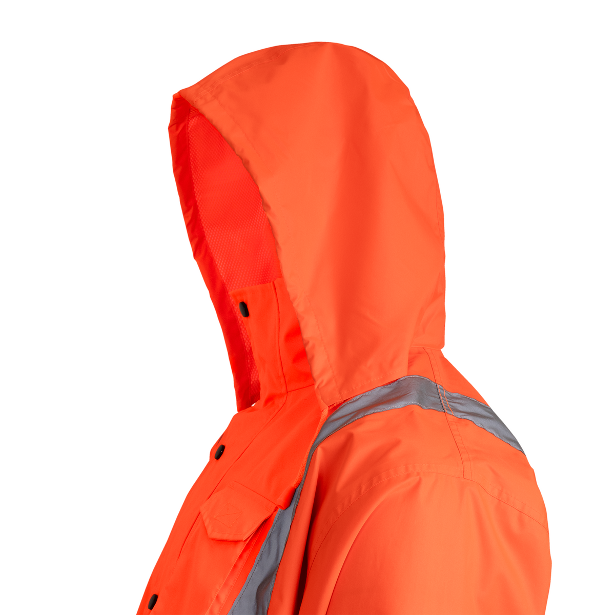 Jorestech Hi-Vis Yellow/Black Rain Jacket with 2" Reflective Strips