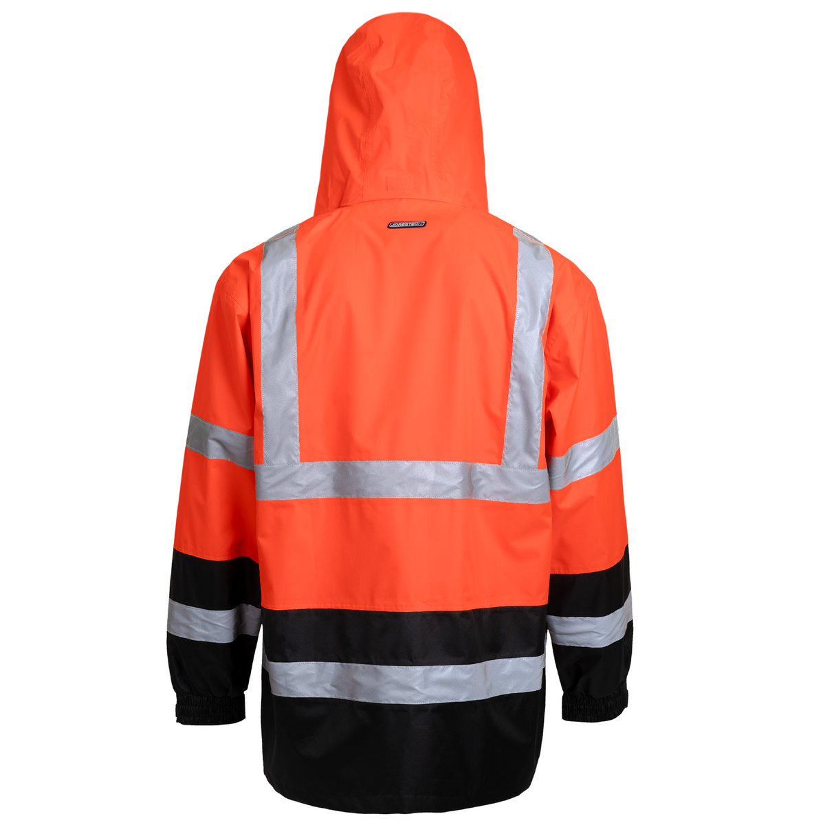 Jorestech Hi-Vis Yellow/Black Rain Jacket with 2" Reflective Strips