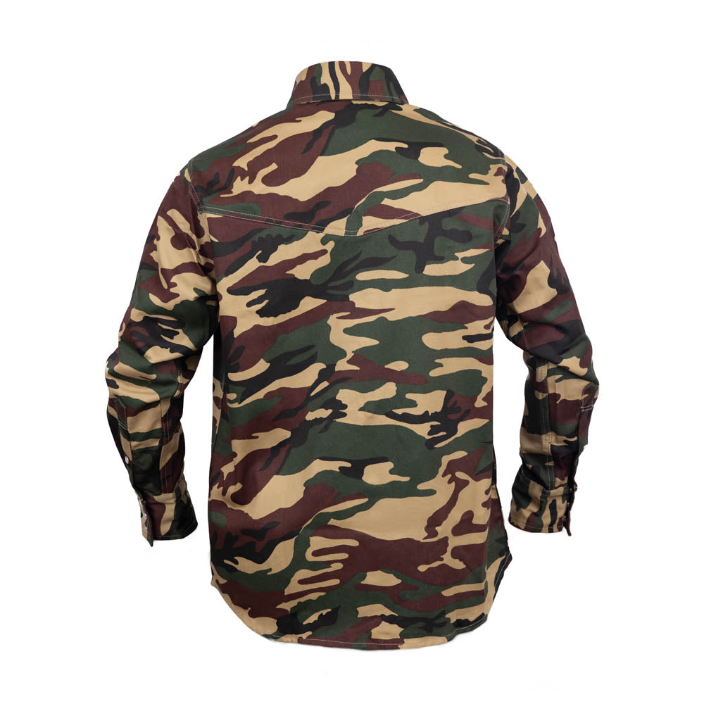 Just In Trend Flame-Resistant Camouflage Shirt - 100% Cotton