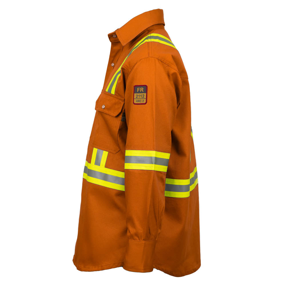 Just In Trend Flame Resistant High Visibility Shirt 100% Cotton