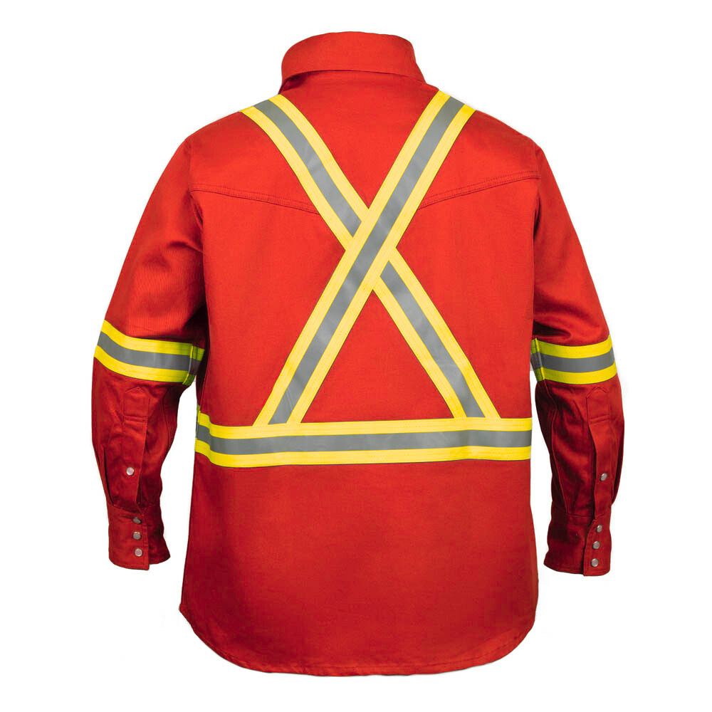 Just In Trend Flame Resistant High Visibility Shirt 100% Cotton
