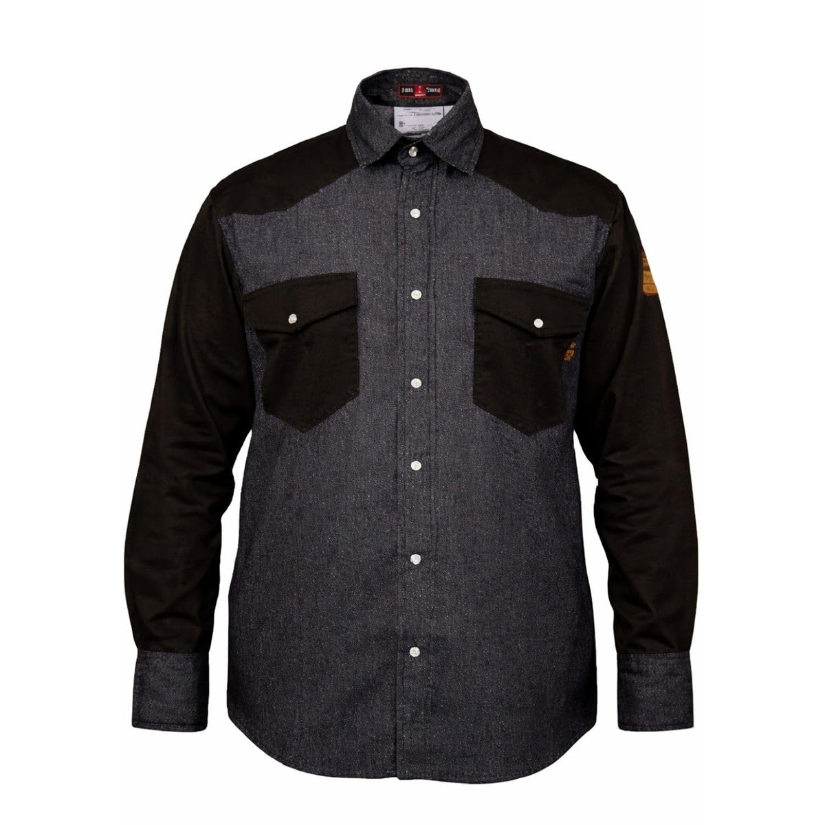 Just In Trend Flame-Resistant Western Style Two-Tone Shirt