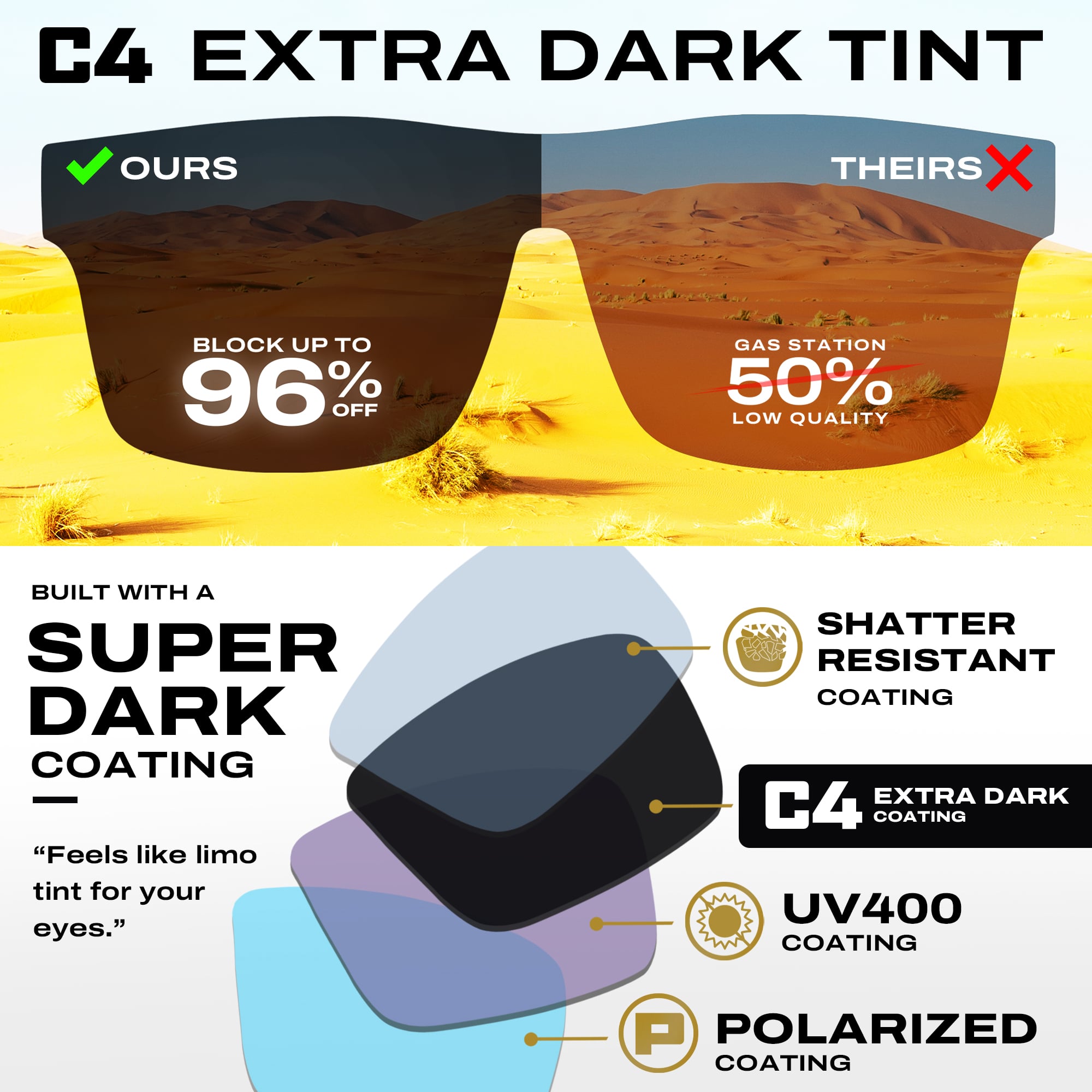 TOROE RANGE XL Glossy Frame Polarized Sunglasses-5