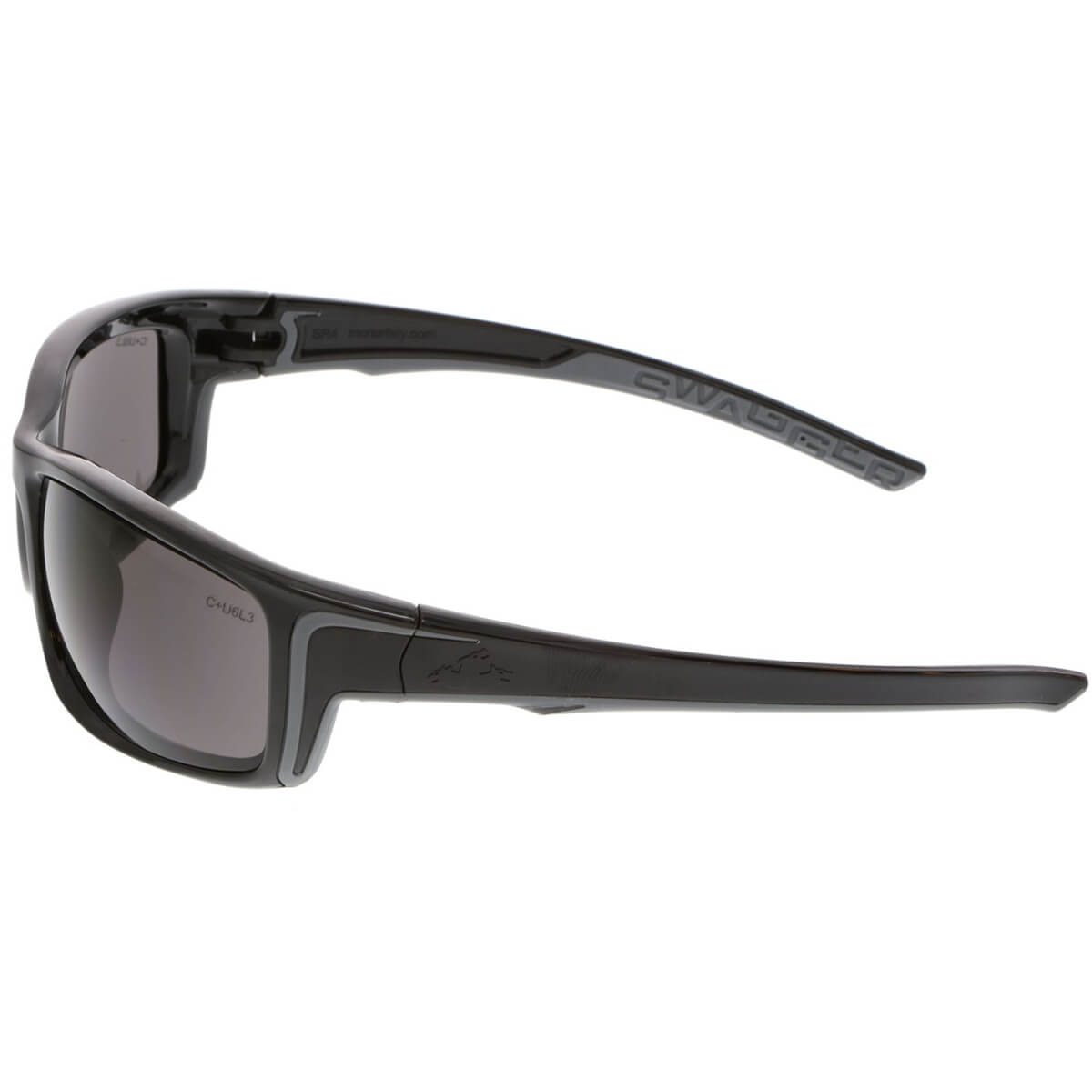MCR Safety Swagger SR4 Safety Glasses with Black Frame and Gray Lens-Safety Glasses USA-3