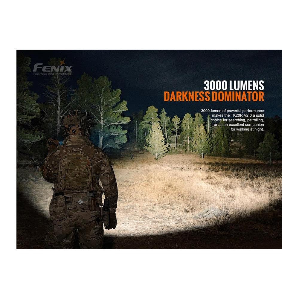 Fenix TK20R V2.0 Rechargeable LED Flashlight - 3000 Lumens-sku-44858649968936-Safety Glasses USA-5