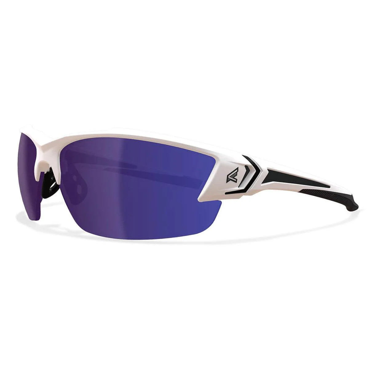 Edge Khor G2 Safety Glasses-TSDKAP248-G2-White Frame - Polarized AP Blue Mirror Lens-Safety Glasses USA-6