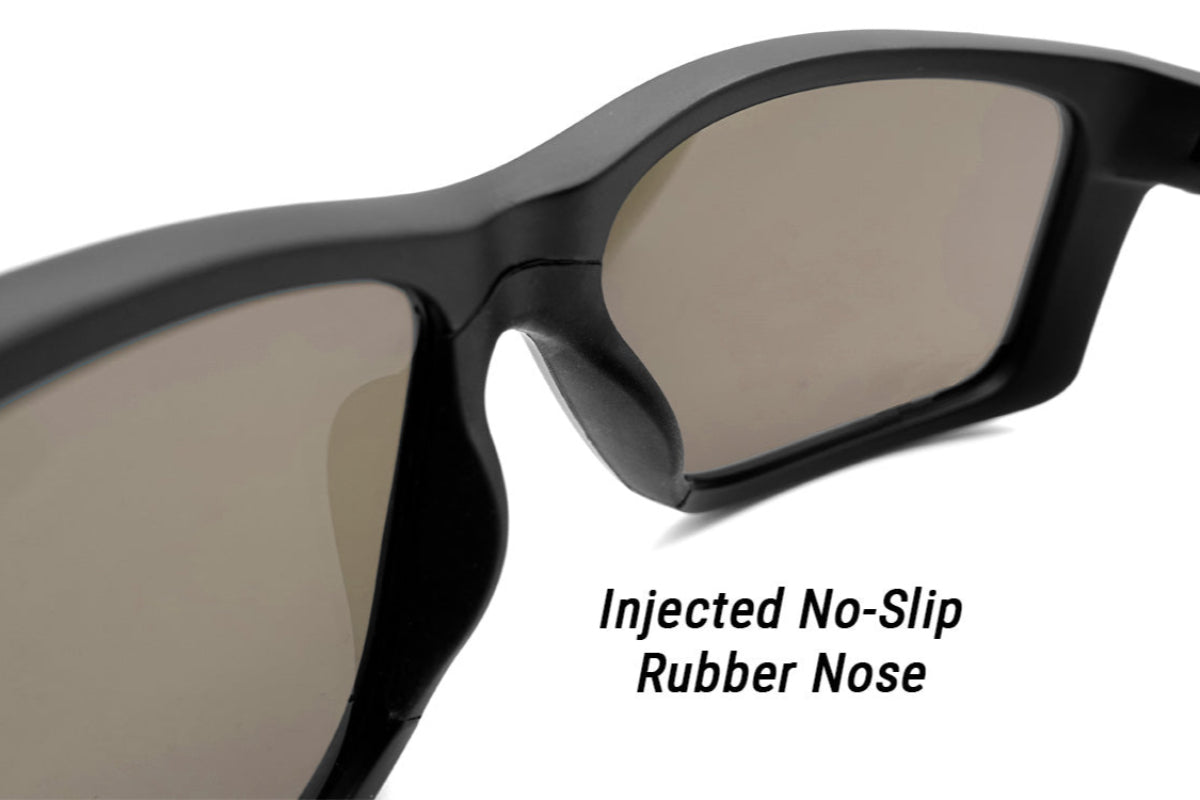 Detour Breach Safety Glasses Tortoise Shell with Jet Black Polarized Lenses