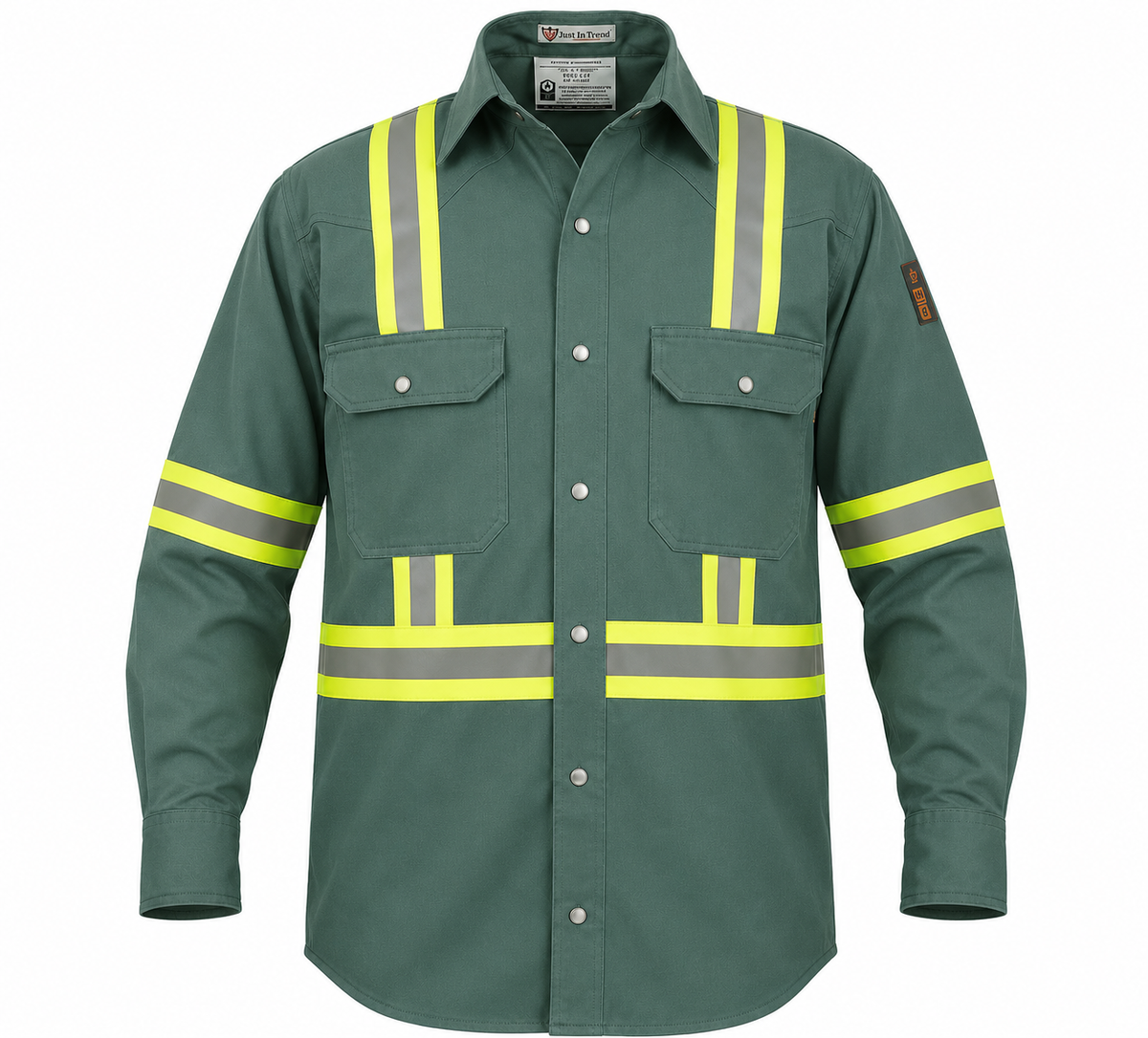Just In Trend Flame Resistant High Visibility Shirt 100% Cotton