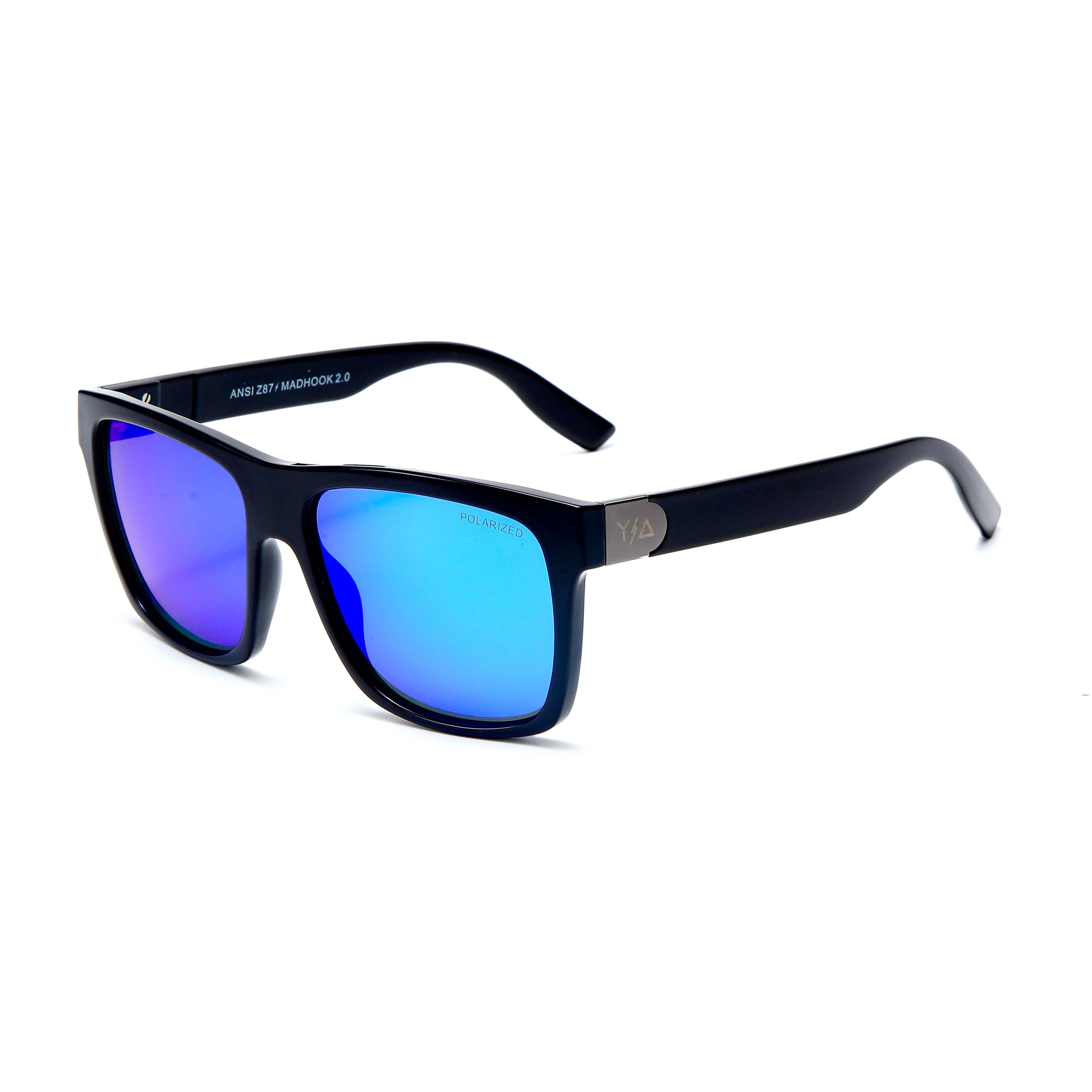 Wye Delta Z87 Madhook 2.0 LR: Deep Blue Polarized Safety Glasses-Safety Glasses USA-1