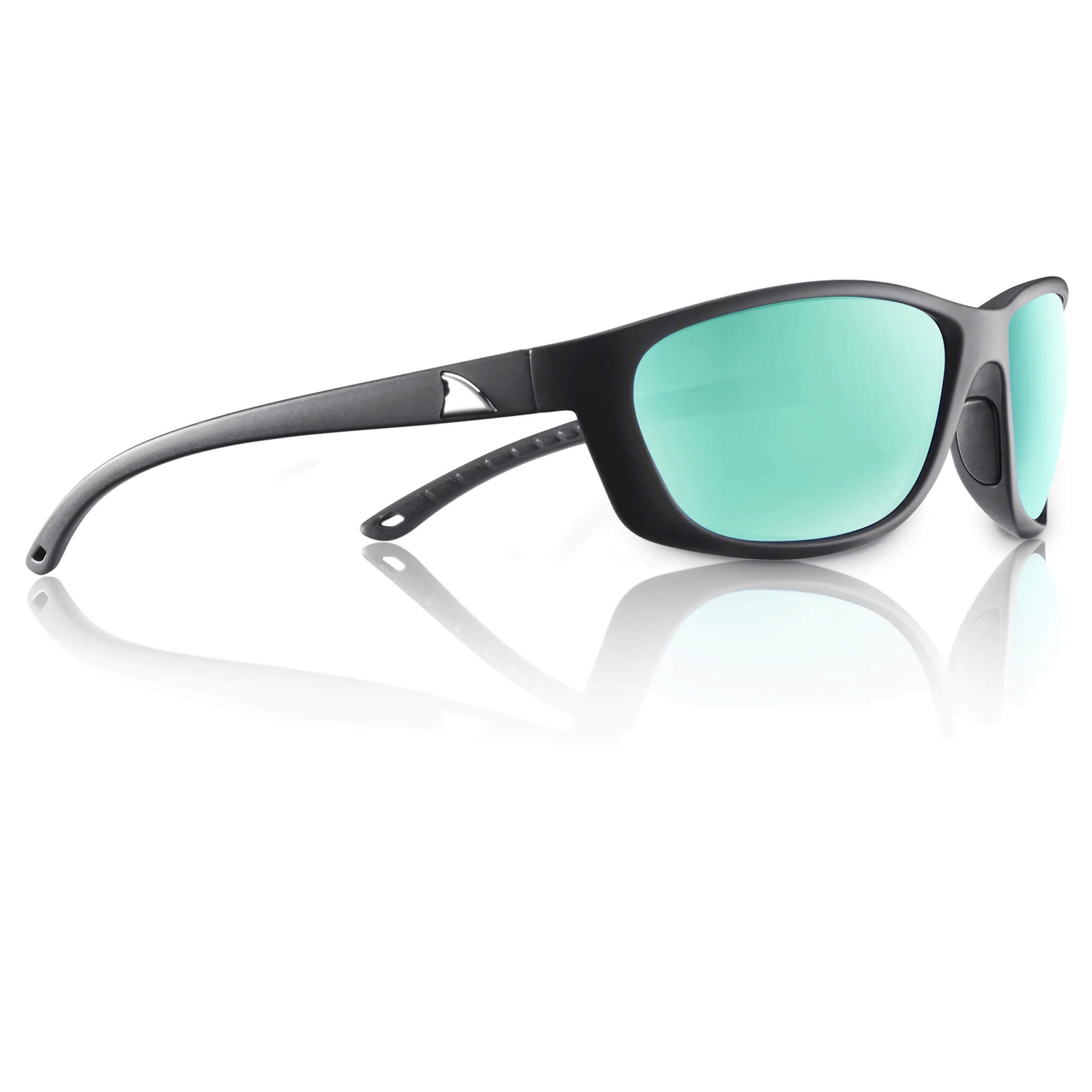 RedFin Keewaydin Polarized Fishing Sunglasses-1905-Matte Black - Amber Green-Safety Glasses USA-1