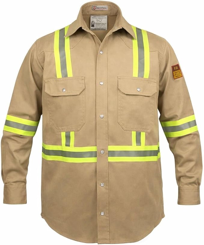 Just In Trend Flame Resistant High Visibility Shirt 100% Cotton