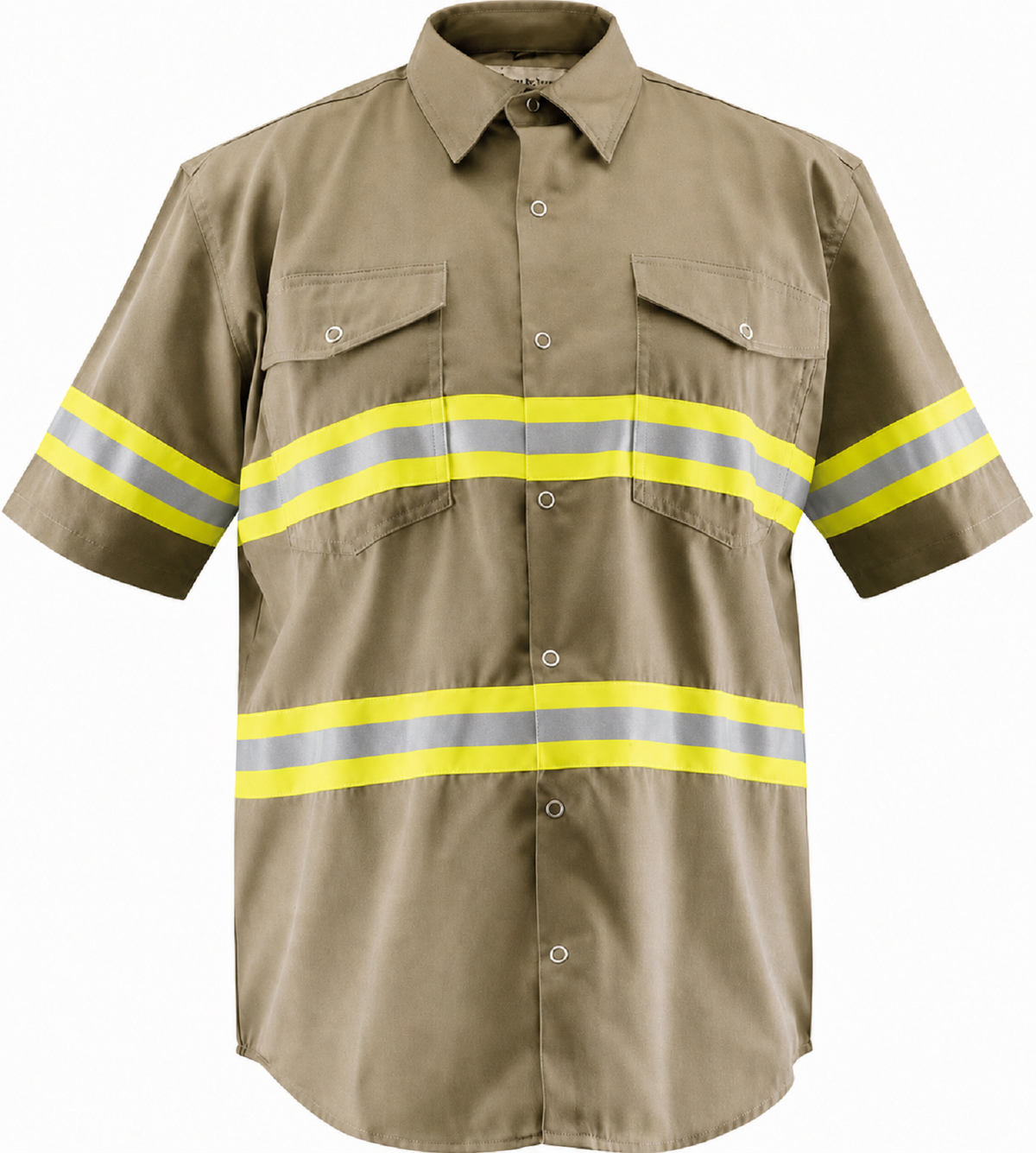 Just In Trend Premium Hi-Vis Reflective Safety Work Shirts - Half Sleeve